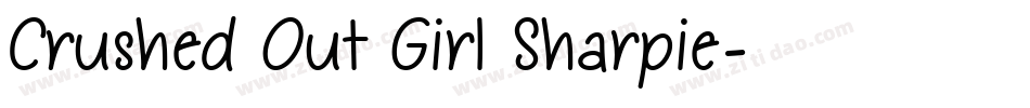 Crushed Out Girl Sharpie字体转换
